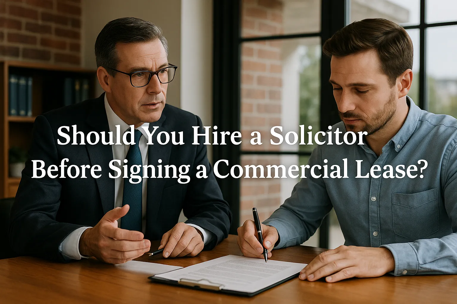 Read more about the article Should You Hire a Solicitor Before Signing a Commercial Lease?